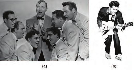 Chapter 28 Post-War Prosperity and Cold War Fears, 1945-1960 843 Figure 28.14 The band Bill Haley and His Comets (a) was among the first to launch the new genre of rock and roll.