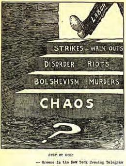 Chapter 23 Americans and the Great War, 1914-1919 689 Figure 23.21 Some Americans feared that labor strikes were the first step on a path that led ultimately to Bolshevik revolutions and chaos.