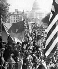 USA DURING VIETNAM WAR: OPPOSITION Protest formed all over dividing the country into supporters & nonsupporters.