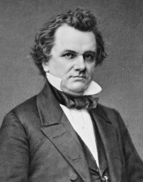 Republican Lincoln Douglas the Little Giant disliked slavery, but thought controversy surrounding it