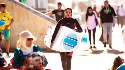 Yet some club members say attitudes are changing. First international women s competition Rim Bechar, 28, said that when she began surfing four years ago, it was a bit more difficult.