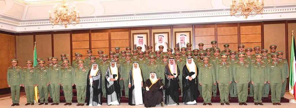 Amiri Diwan and KUNA photos KUWAIT: His Highness the Amir Sheikh Sabah Al-Ahmad Al-Jaber Al-Sabah commended on Tuesday Kuwait Army and soldiers for their efforts as part of the Saudi-led campaign in