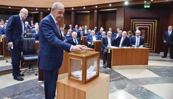 Established 1961 7 International Lebanon parliament reelects Hezbollah ally Berri speaker Lawmakers elect Ferzli as deputy speaker BEIRUT: Lebanon s new parliament yesterday elected veteran speaker