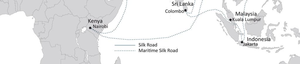The second component is the Maritime Silk Road that connects the South China Sea, the South Pacific, and the Indian Ocean.