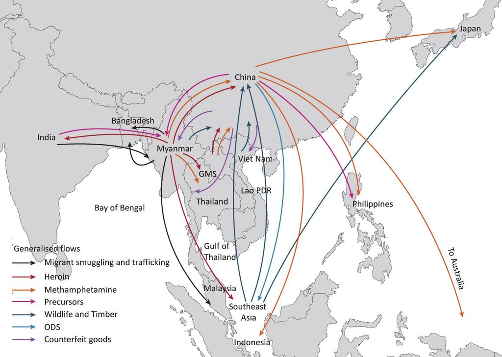 3. Implications of Integration: Transnational Organised Crime There have always been opportunities to trade illegal goods across borders in Southeast Asia and in recent years the growth of
