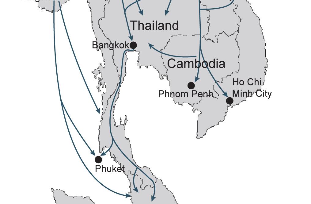 The trade goes both ways, because Myanmar s production of methamphetamine relies on the acquisition of precursors and licit pharmaceutical preparations from neighbouring countries such as India,
