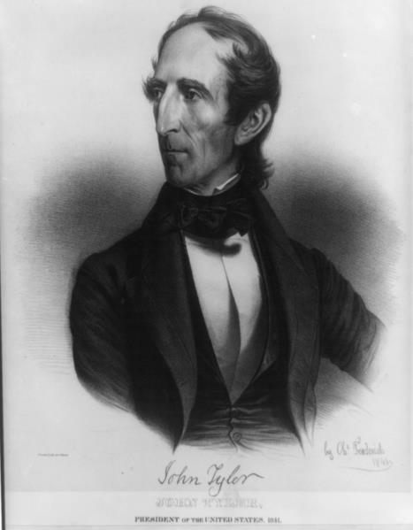 John Tyler 10 th President 1841-1845
