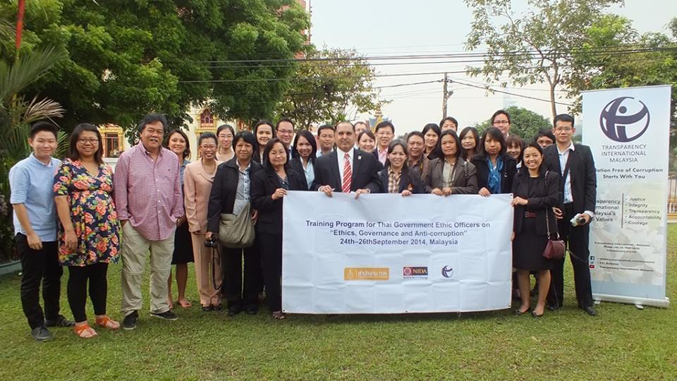 TI-M hosted 16 Ethics Officers and delegates from Transparency International-Thailand (TI-TH) on 24 September at TI-M office during their visit to Malaysia from