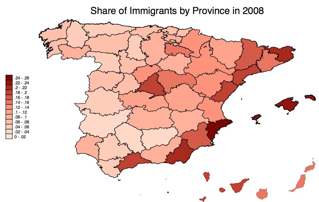 Migration Data Massive Inflows 2008 Map Native Residential