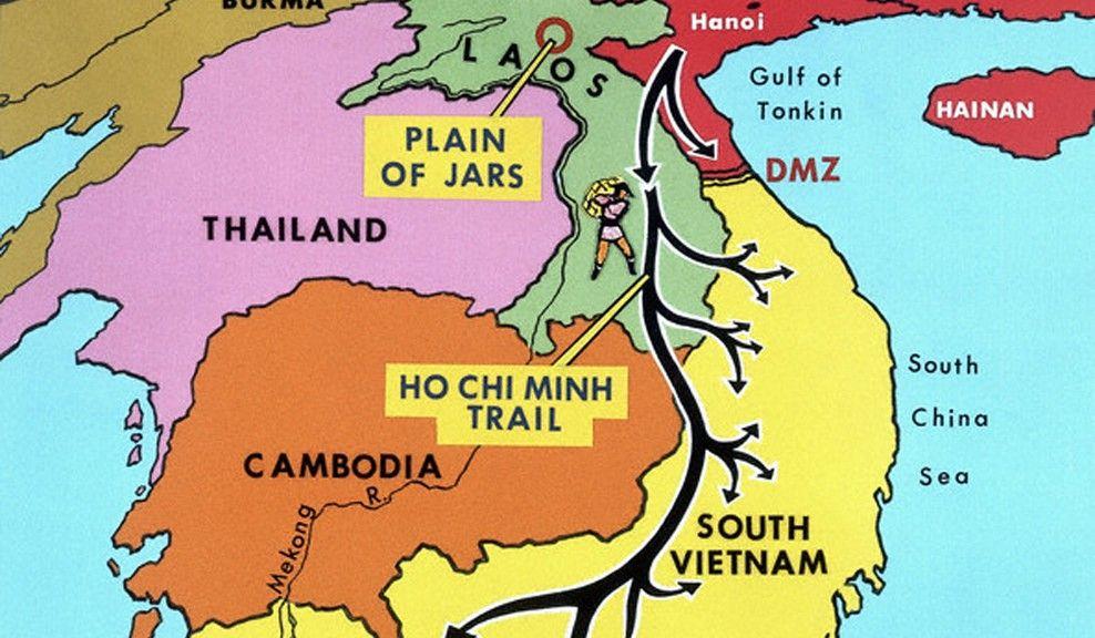 Ho chi Minh Trail Network of jungle paths that the North Vietnamese used to send arms and supplies south Bypassed the border by going through Cambodia and Laos Johnson refused to allow a full scale