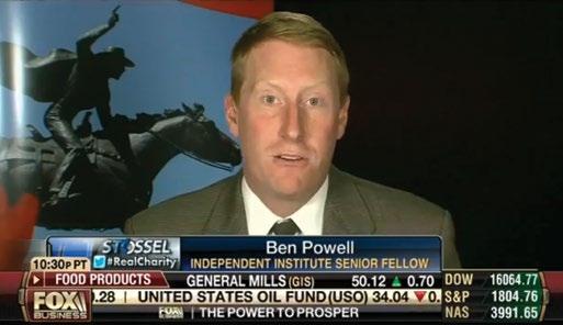 Iran would like to get rid of the sanctions, and the United States would like to make sure Iran s program is peaceful. Ivan Eland on CCTV, 10/16/13 Benjamin Powell on Fox Business Network s Stossel.