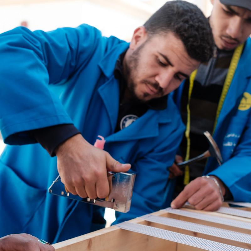UNRWA TECHNICAL AND VOCATIONAL EDUCATION AND TRAINING PROGRAMMES The UNRWA s TVET programmes achieve excellent results measured by student performance in national exams, with 90% pass rates compared