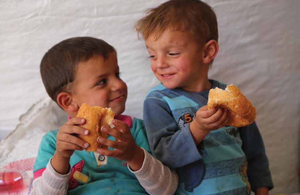 Turkey: Refugee children on the Turkish-Syrian border. WFP / Joelle Eid consumption over the January-June 2014 period.