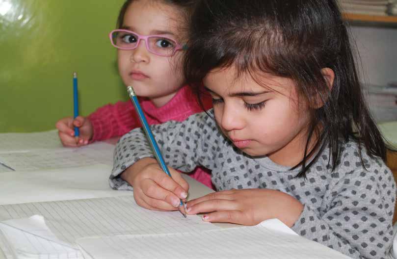 Lebanon: Syrian refugee children attending second shift in Lebanese school.