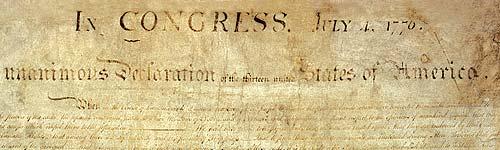 55 When was the Declaration of Independence adopted?