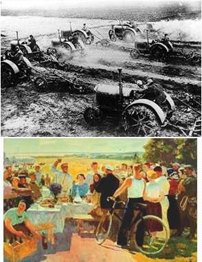 Collective Farms: Advantages Would halt growth of petty capitalist mentalities among peasants Would make the peasants easier to watch and educate them Increased productivity through mechanization