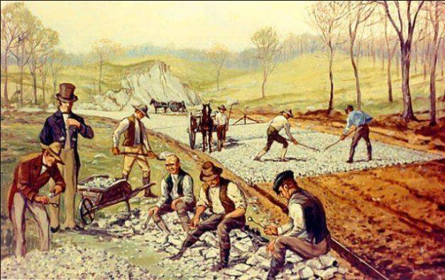 Transportation America s vast and untamed landscape made travel difficult. Cities were connected by roads that were little more than dirt trails. A few had log or plank roads.