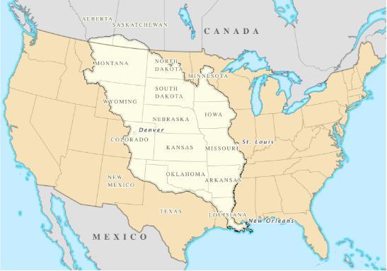 THE LOUISIANA PURCHASE (1803) Jefferson had always dreamed of extending the United States westward.
