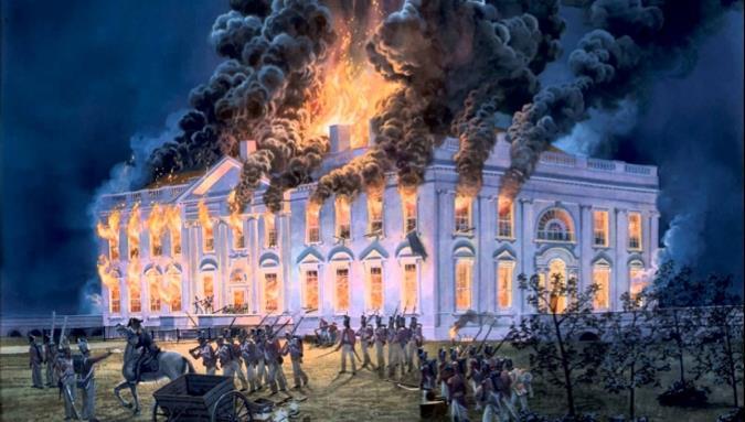 MAIN EVENTS OF THE WAR American forces tried to invade Canada, but they were unsuccessful. In retaliation, British troops temporarily occupied Washington, D.C. and burned down the White House.
