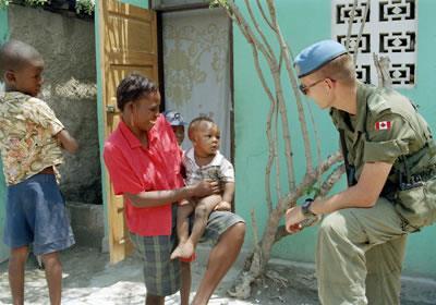Peacekeepers: Thinking about interrelationships: Until the 1990s, Canada provided approximately 2 500 soldiers every year to the United Nations Peacekeeping missions.