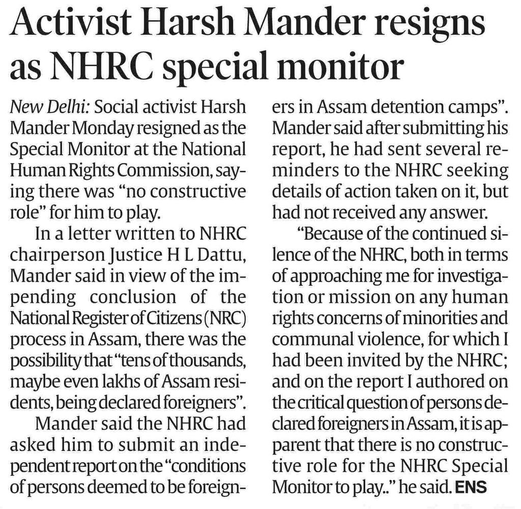 Indian Express, Delhi Tuesday, 26th June 2018; Page: 6