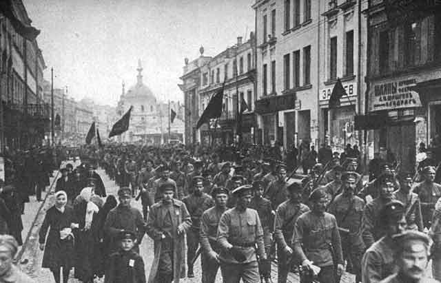 Bolshevik Revolution Peace, Land, and Bread Bolshevik Red Guards, armed factory