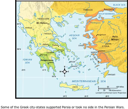 Expansion of Greece Ø Persian Wars 500-479 BC Ø Darius - Crushed Greek revolts of Asia Minor Ø Wants to punish for helping rebels Ø Conquers