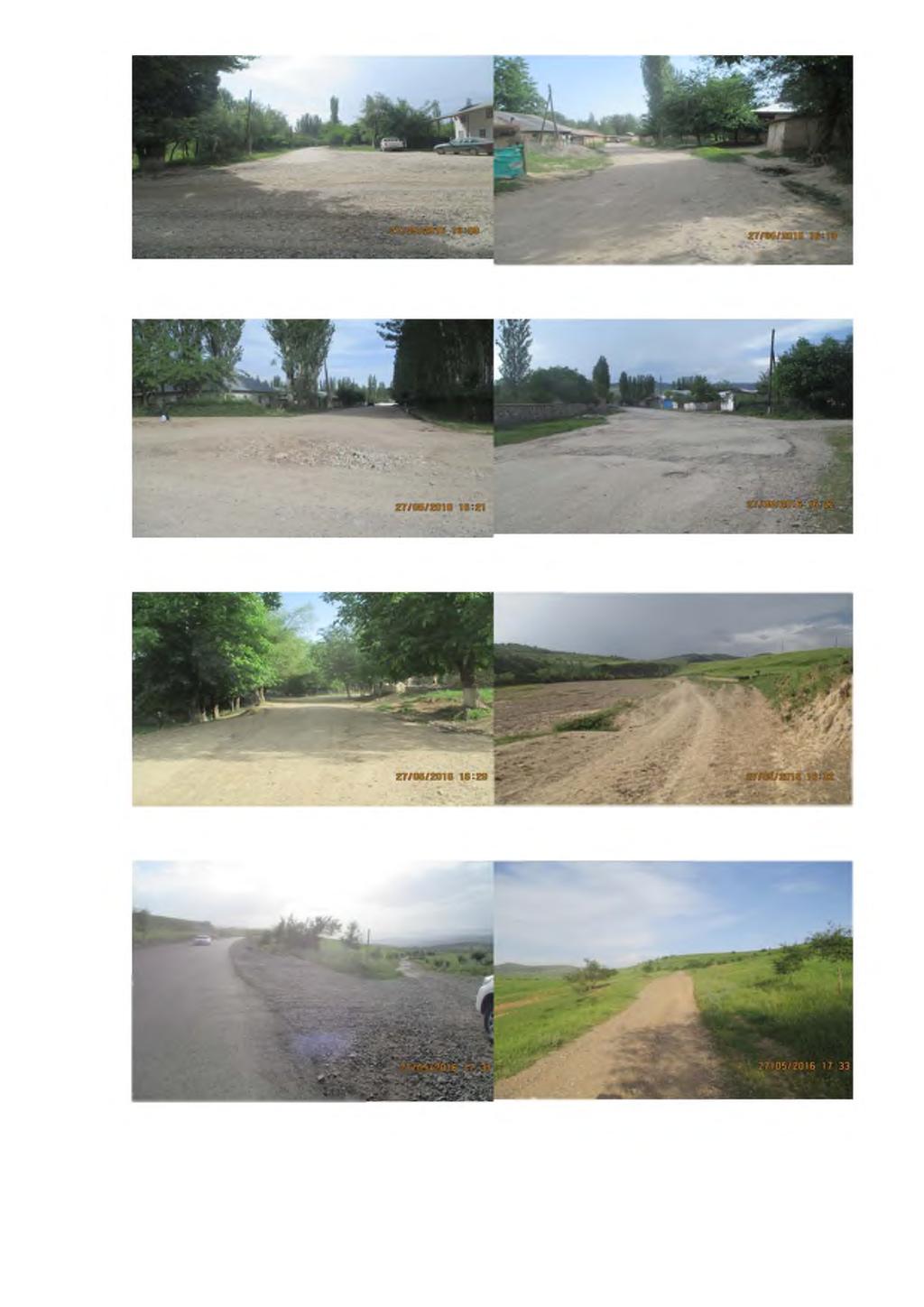 Road to Dorobi village in Khovaling district (connection to