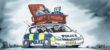politically powerful Politicians appointed/hired the police Came about