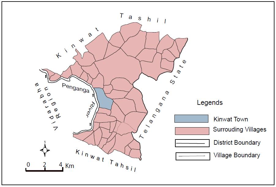 population, where as Kinwat town has just 28,454 population. Still today, the town and all villages from the tahsil have rural in nature.