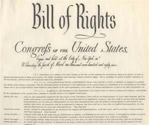 Sections of the U.S. Constitution THE BILL OF RIGHTS Congress passed the Bill of Rights in 1789 for the purpose of protecting civil liberties.