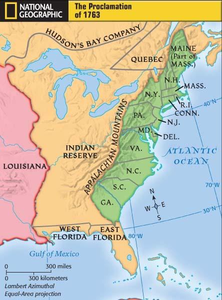 American terrain. Great Britain was heavily in debt after the war and wanted the Americans to help pay for the expense.