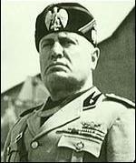 Benito Mussolini plays on fears of economic collapse and communism Supported by government