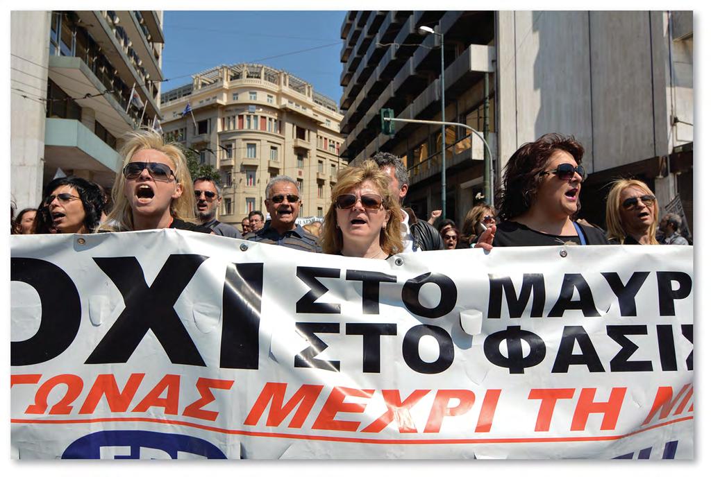 Anti-austerity Protest Figure 10-44: Greek workers