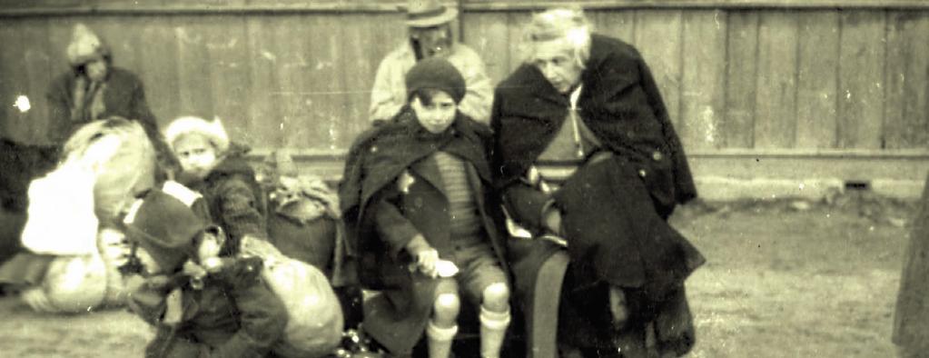 Lodz, Poland, Jews being deported from the ghetto in the winter of 1942. Photo Yad Vashem.