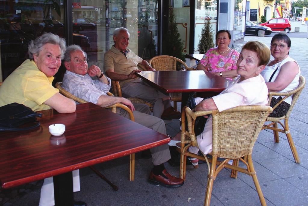 Western Europe Survivors in Frankfurt, Germany participate in a social group organized by the