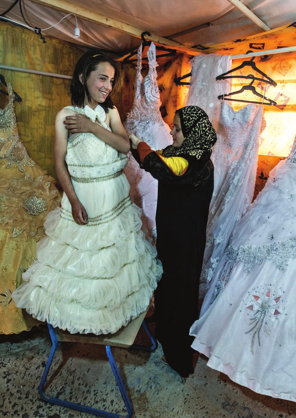 The Wedding and Beauty parlour in Za atri camp, Jordan, is a welcome