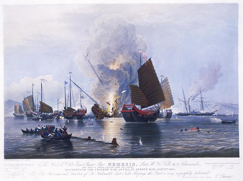 War Breaks Out China asks Britain to stop which it does not Opium War of 1839 Battles mostly at