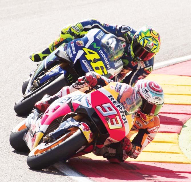 Spain s Marquez started on pole, but had to overcame a minor error early in the race that saw him briefly slip down to fifth before claiming his fourth win of the season.