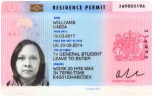 Biometric Residence Permits Your new Tier 1 GE visa will be issued on a Biometric Residence Permit (BRP) visa card Personal data (name, DOB and