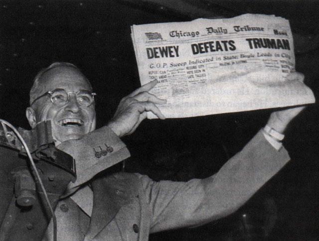 Election of 1948 Truman had to fight for the Democratic Party s nomination Republicans were certain the election was a shoe in