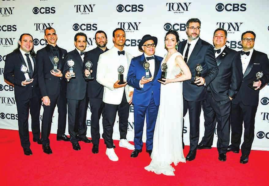 14 SOCIAL Egyptian band in Israel musical wins big on Broadway NEW YORK A heart-warming musical about an Egyptian band visiting an Israeli desert town triumphed on New York s Broadway late Sunday,