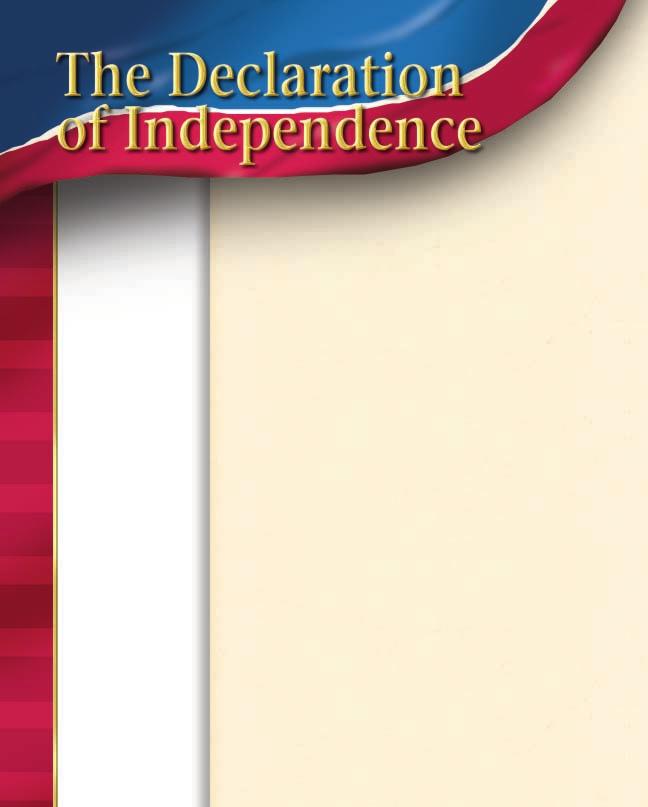 What It Means The Preamble The Declaration of Independence has four parts. The Preamble explains why the Continental Congress drew up the Declaration.