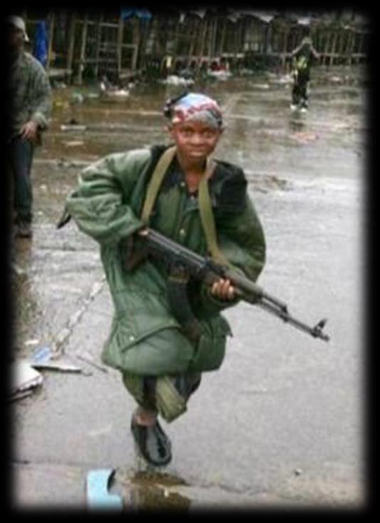 Scenario 1 Dealing with child soldiers As you are patrolling, you notice a child