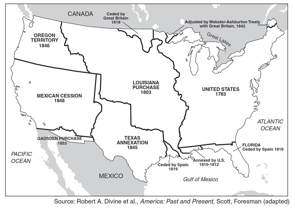 33 Base your answer to the following question on " the map below and on your knowledge of social studies.