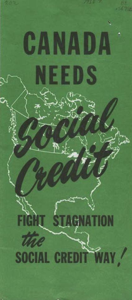 Social Credit Party Bill Aberhart Believed that the Depression was caused by people not having enough money to buy goods and services.
