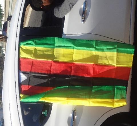 Picture 7:9 Appropriation of Zimbabwean national flag by young citizens and redeployed as subversion tool Source: ResearcherThe Pastor s fart Picture 7:10 Twitter reaction to