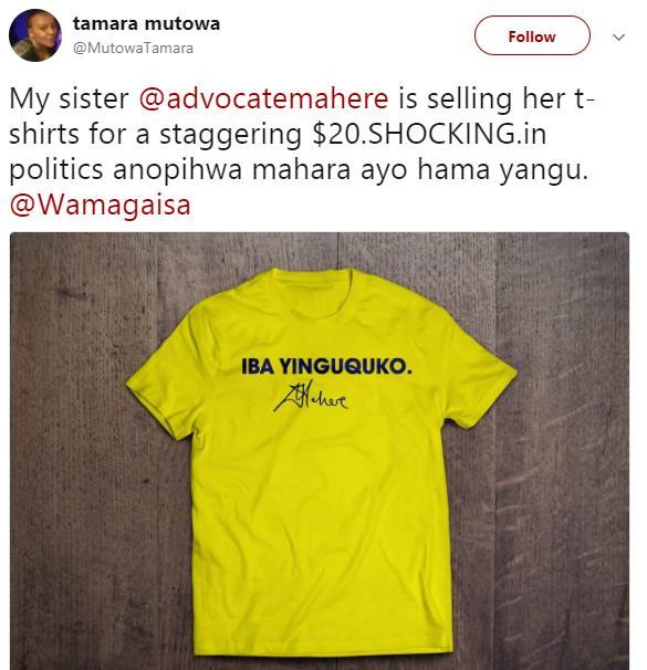 When she started selling customised campaign t-shirts for US$20 as fund raising for her campaign, she was intensely criticized from some quarters who basically argued that she was out of touch