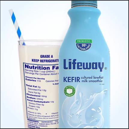 Case: 1:17-cv-01717 Document #: 1 Filed: 03/03/17 Page 6 of 19 PageID #:6 25. Likewise, Lifeway packages the Plain Kefir with a label that falsely claims the product is 99% lactose-free. 26.