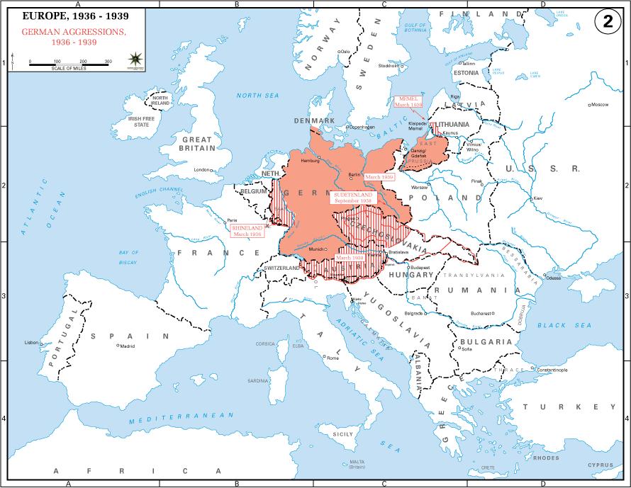 Europe: German Aggression 1919 Treaty of Versailles
